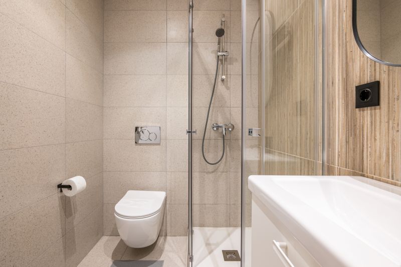 Corner Shower with Built-in Seat